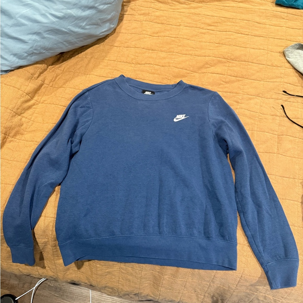 Nike Men's Classic Blue Crewneck Sweater